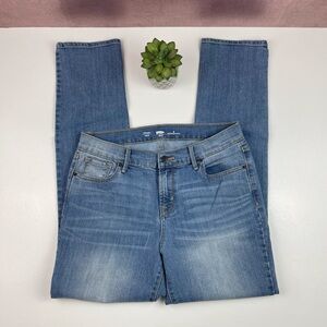 Old Navy Blue Denim Straight Jeans Casual Women Size 6